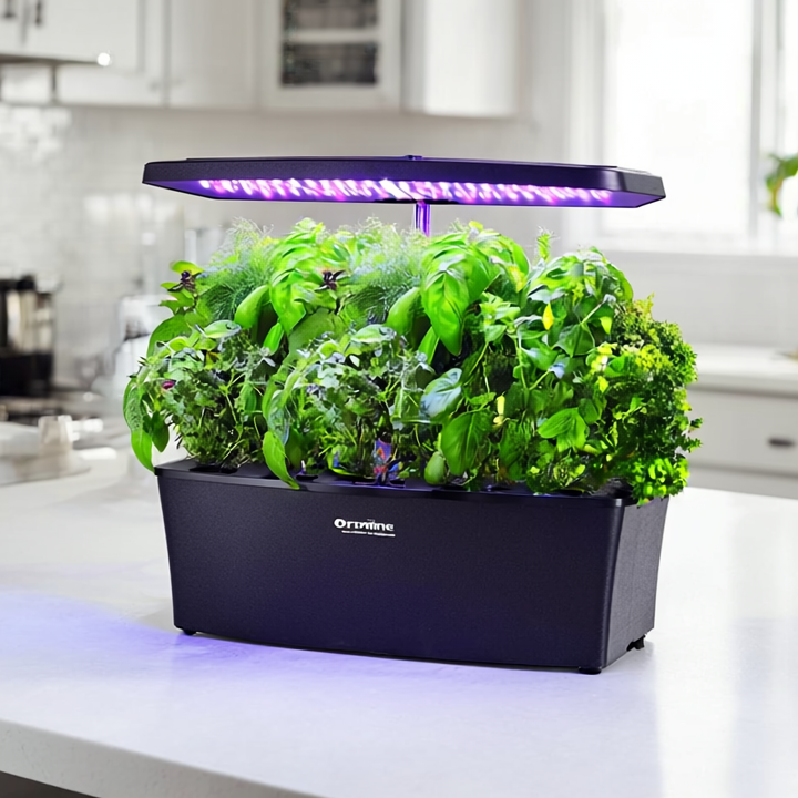 Orrivine LumaPod™ – Elegant Self-Watering Indoor Garden with Smart LED Lighting.